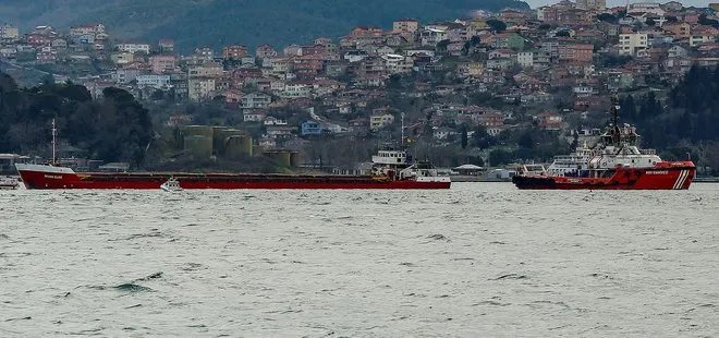 İstanbul’da hareketli anlar! Sürüklenen kuru yük gemisi kurtarıldı