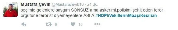 “HDP'li vekillerin maaşı kesilsin” - 2