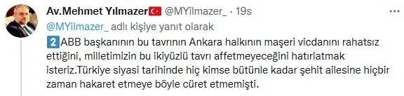 AK Partili Mehmet Yılmazer’den CHP'li Mansur Yavaş'a tepki: Lütfü Türkkan’a sessizliğini kınıyorum - 4