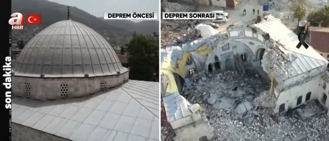 Depremde tarihi yapılar yıkıldı! Tarihi taşıyıcı eserler yerle bir oldu - 1