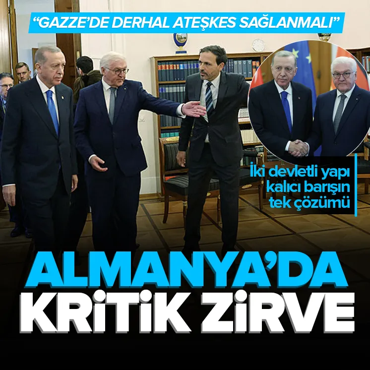 Başkan Erdoğan ve Steinmeier’den Gazze mesajı