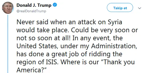 Trump’tan yeni Suriye açıklaması: Saldırı için... - 1