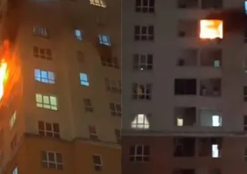 Esenyurt’ta 26 katlı binada yangın paniği!
