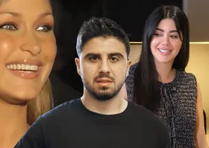 Ozan Tufan Bella Hadid'i görünce bakın ne yapmış! Eşi kahkahaya boğdu