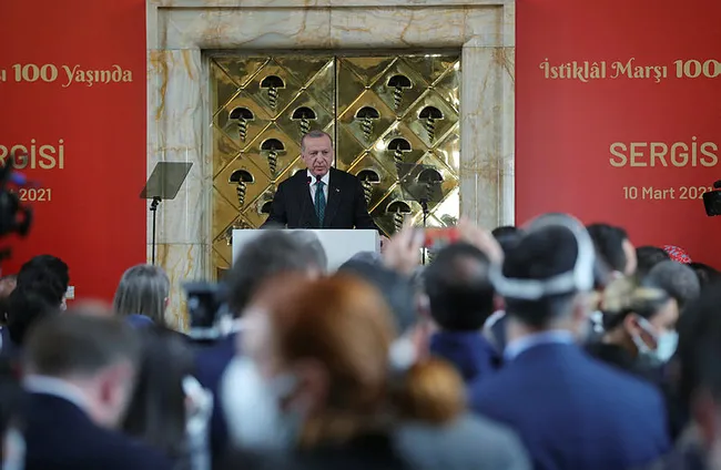 Başkan Erdoğan’dan “100. Yılında İstiklal Marşı Sergisi” açılışında önemli açıklamalar - 5