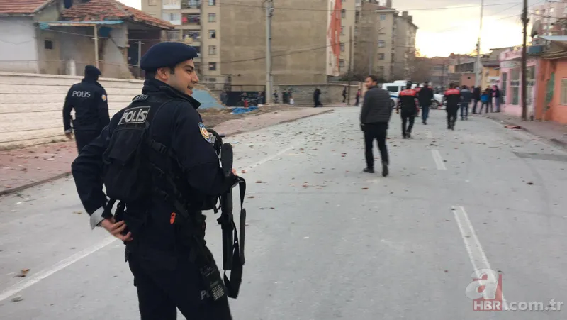 Konya'da iki aile sokak ortasında birbirine girdi 14