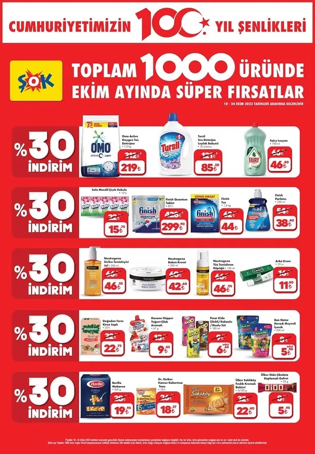 20 Ekim ŞOK aktüel indirim kataloğu yayınladı! ŞOK Airfryer 1.499 TL, tost makinesi 199 TL, katlanır masa 699 TL, kitaplık 699 TL’den satıyor