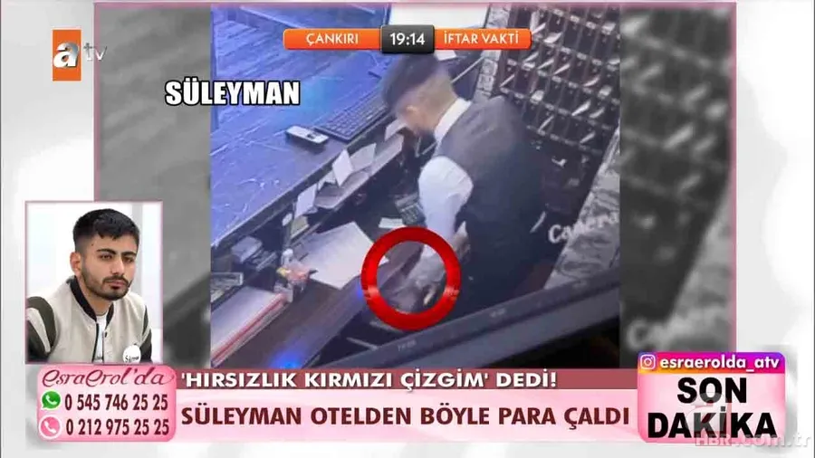 Esra Erol'da hırsızlık olayı ortaya çıktı! “Hırsızlık kırmızı çizgim” diyen Süleyman otelde para çarken yakalandı | Esra Erol'dan tepki... 18