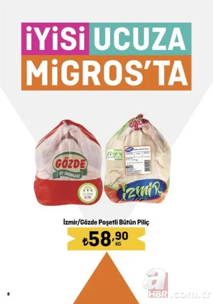 MİGROS 20 Aralık indirim kataloğu yayınladı! Migros’ta bütün piliç 58,90 TL, 5L sıvı yağ 164,90 TL, 2,5 kg pilavlık pirinç 82,90 TL… 2