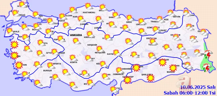 Yaz kavurucu başladı! 41 derece sıcaklık geliyor: Meteoroloji uyardı! İşte 10 Haziran'da il il hava durumu 5
