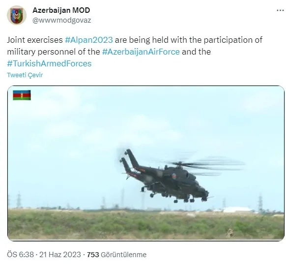 Türkiye ve Azerbaycan’dan askeri helikopterlerle ortak tatbikat