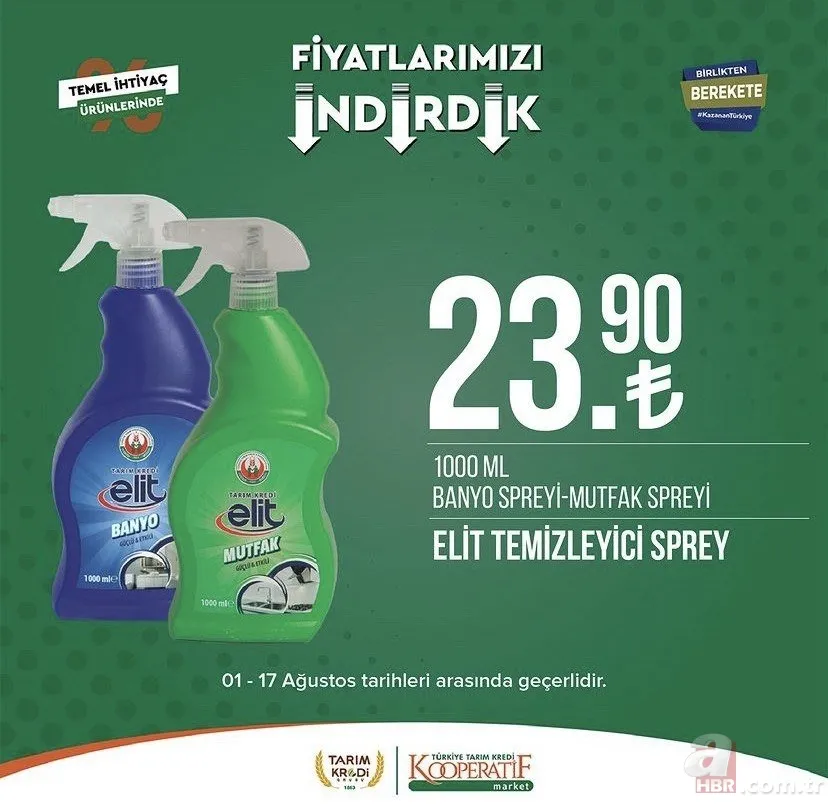 Tarım Kredi fiyatları tek tek düştü! Kooperatif Market kataloğunda yok yok! Zeytin 54.90, Taze Kaşar 159.90, Pirzola 88.90, Peynir çeşitleri 39.90 TL... 23