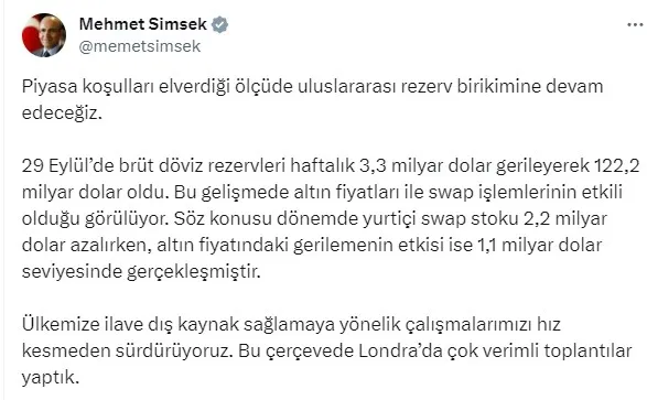 hazine-ve-maliye-bakani-mehmet-simsek-duyurdu-turkiyeye-yeni-yatirimlar-geliyor-1696604994150.jpg Yatırımın merkezi: Türkiye! Hazine ve Maliye Bakanı Mehmet Şimşek duyurdu: Rezerv birikimine devam edeceğiz - 3