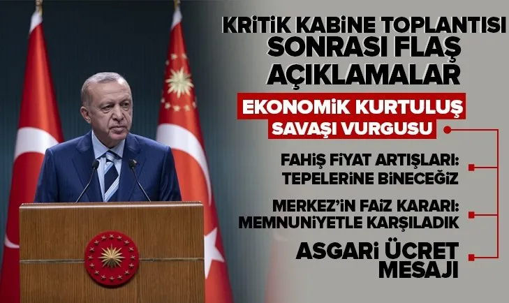 Son dakika: Başkan Erdoğan’dan Kabine toplantısı sonrası ’ekonomik kurtuluş savaşı’ vurgusu