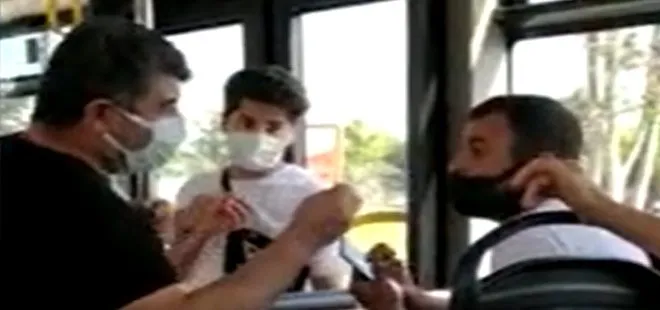 İETT otobüsünde yolcu kavgası: Maskesini burnunun altına indirince ortalık karıştı!