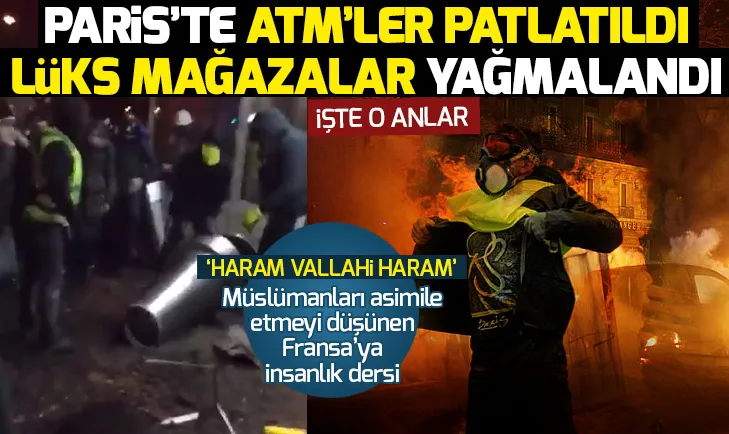 Dükkanlar yağmalandı, araçlar ateşe verildi!