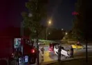 Şişli’de kaldırıma çarpan araç takla attı
