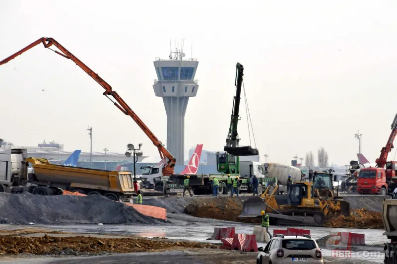 Başkan Erdoğan duyurmuştu! Atatürk Havalimanı'nda başlayan çalışmalar havadan görüntülendi 21