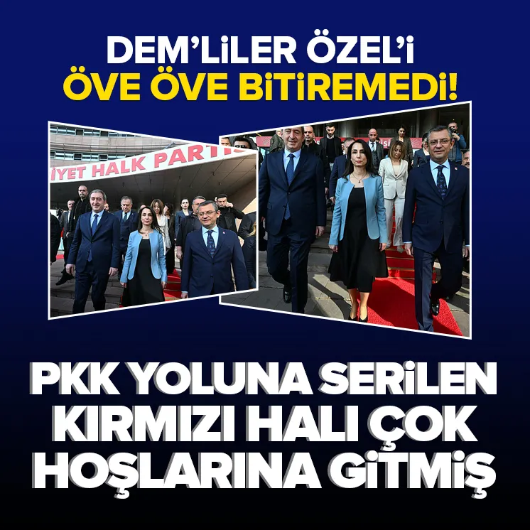 CHP’nin PKK yoluna serdiği kırmızı halı skandalı!