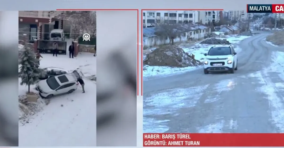 Malatya'da dondurucu soğuk etkili