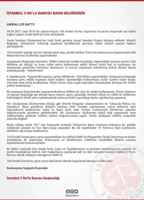 104 emekli amiral darbe imalı bildirisinde flaş deşifre! Kara ve havacılardan destek beklediler