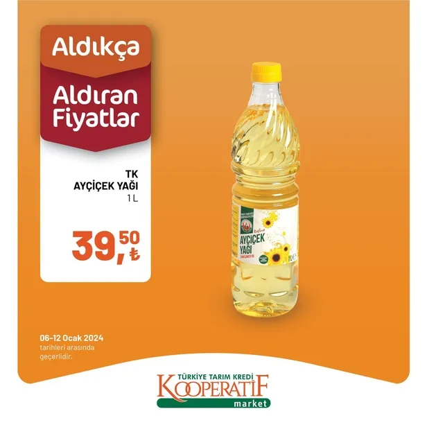 Tarım Kredi Market 11 Ocak indirim kataloğu: TK’da Kuru Soğan 7,50 TL, Portakal 12,50 TL, Limon 13,90 TL, Salatalık 22,90 TL, Yerli Muz 26,70 TL’den satışta