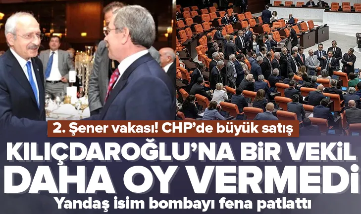 Kılıçdaroğlu’na oy vermeyen 1 vekil daha var