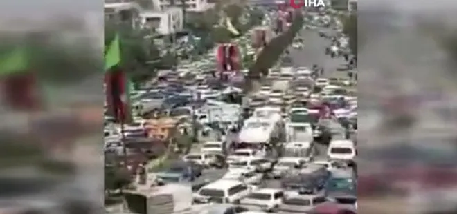 Kabil’de Taliban’dan kaçan halk görüntülendi