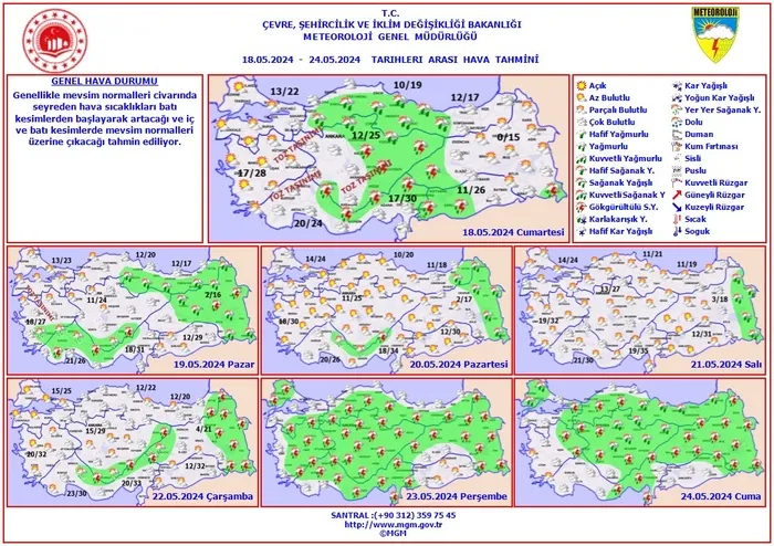 1715961098347.jpg Meteoroloji'den hafta sonu tahminleri: Sıcaklıklar artacak | İşte 5 günlük hava durumu raporu - 1