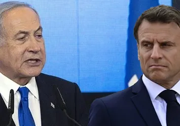 Netanyahu'dan İsrail'e silah ambargosu çağrısı yapan Macron'a tepki: "Ayıp"