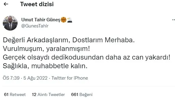 BJK yöneticisi Umut Tahir Güneş’i silahla vuran kişi bakın kim çıktı! Cinayet masası şimdi her yerde onu arıyor