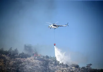 Son dakika: Mersin'de bir orman yangını daha