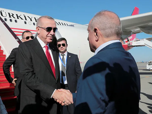 Başkan Erdoğan, İlham Aliyev ile görüştü! İşte ilk kareler...