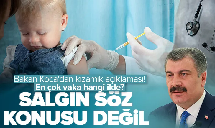 Bakan Kocadan kızamık salgını iddialarına yanıt