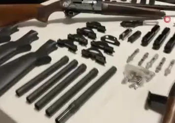 Kütahya'da kaçak silah operasyonu kamerada