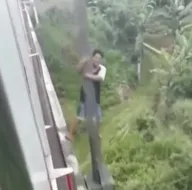 Trendekiler görünce şaşkına döndü
