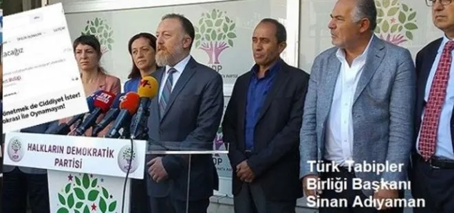 Türk Tabipler Birliği PKK’nın koltuk değneği oldu!