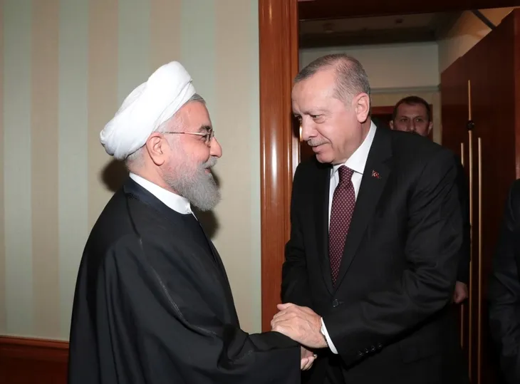 Erdoğan, Putin ve Ruhani zirvesinden kareler