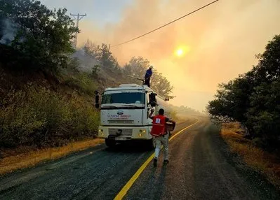 Malatya’da alevlerle mücadele sürüyor
