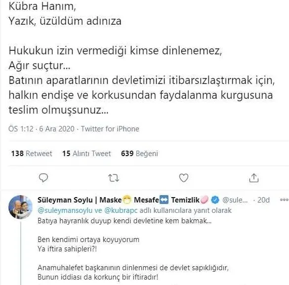 Bakan Soylu'dan Kübra Par'ın Kemal Kılıçdaroğlu yazısına tepki - 1