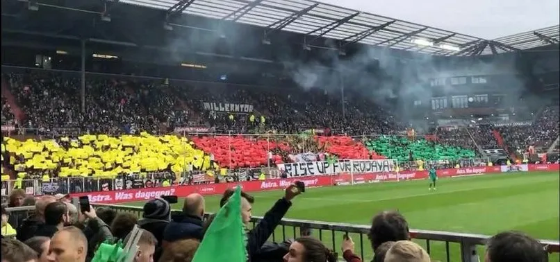 Terör sevici St. Pauli! Tribünde skandal pankart...
