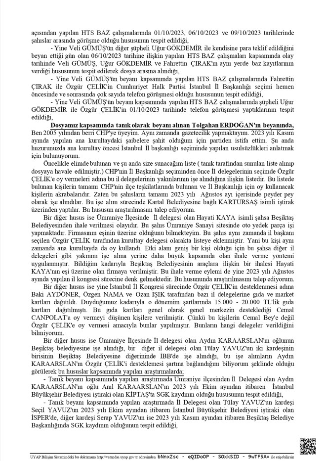 CHP İstanbul İl Başkanlığı seçiminde hile şüphesi! İddianame hazırlandı