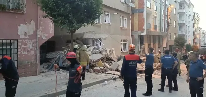 7 katlı binada kısmi çökme!