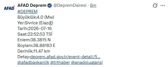 elazigda-4-buyuklugunde-deprem-1784232711470.jpg Elazığ'da 4 büyüklüğünde deprem - 1
