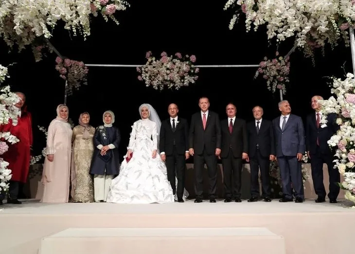Cumhurbaşkanı Erdoğan ile TBMM Başkanı Yıldırım, düğüne katıldı