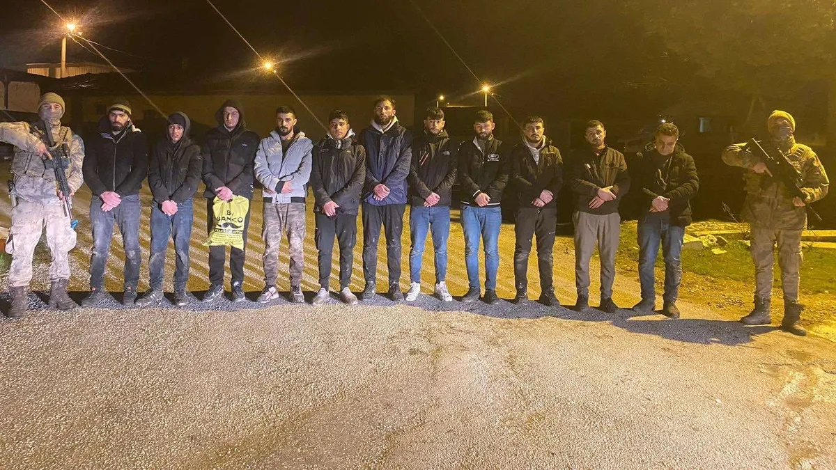 Edirne’de 11 kaçak göçmen yakalandı