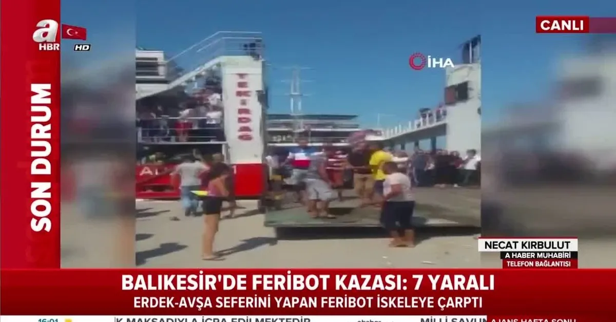 Son Dakika Balikesir De Feribot Kazasi Yaralilar Var Video Izle Flas Haber Ahaber Son Dakika Video Izle