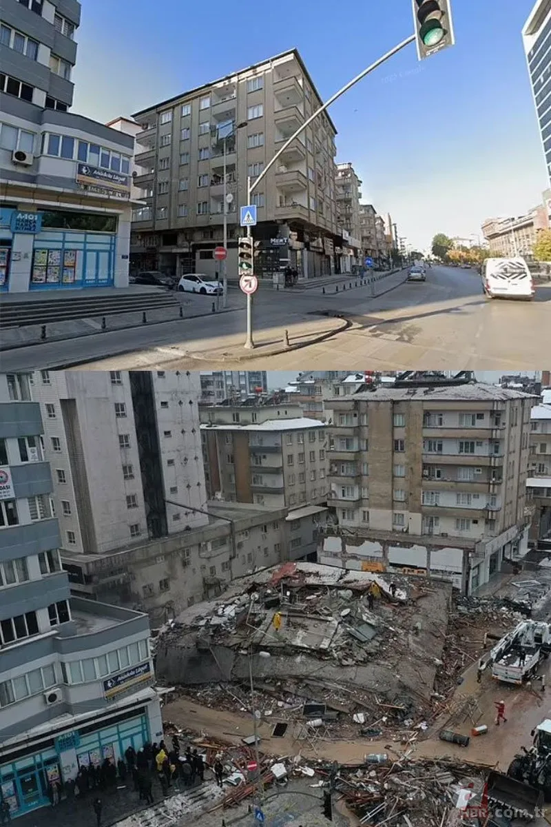 10 ilde asrın felaketi! 30 saniyede yerle bir etti! Depremin öncesi ve sonrası… 7
