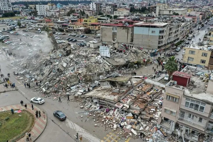 A Haber drone kamerasından DEPREM bölgesi! Facianın boyutunu gözler önüne seren dehşet verici görüntüler