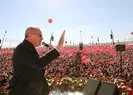 Başkan Erdoğan yüz binlerce vatandaşla birlikte söyledi